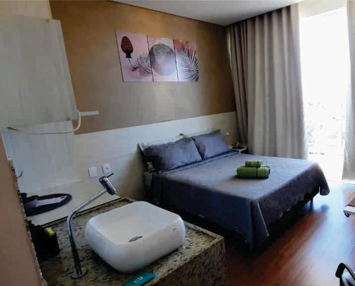 Apto 201 Com Varanda, Self Check-In, Ar, Tv E 14Km Aeroporto Lagoa Santa  Luaran gambar